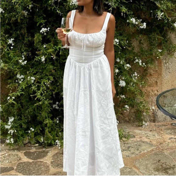 Reformation Balia Linen Dress in White - afp-fysiotherapie.nl Reformation Balia Linen Dress in White - afp-fysiotherapie.nl